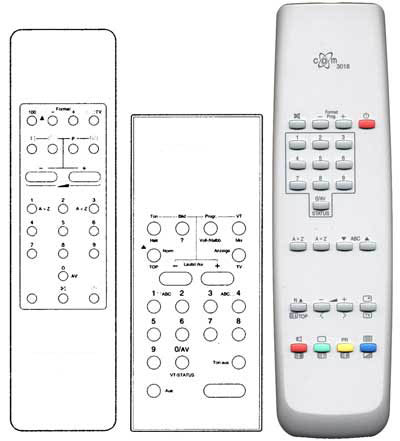 IRC81125 Ersatzfernbedienung passend fr Telefunken RC1345TOP TVFB1330 TVFB330 TVFB330TOP TVFB340