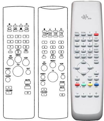 IRC81127 Ersatzfernbedienung passend fr Nokia ES1 ES2