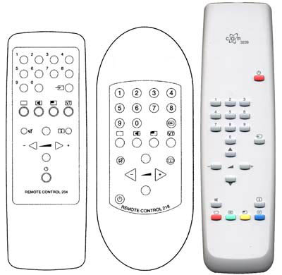 IRC81193 Ersatzfernbedienung passend fr Schneider Remote Control 204 Dual RC204 RC218