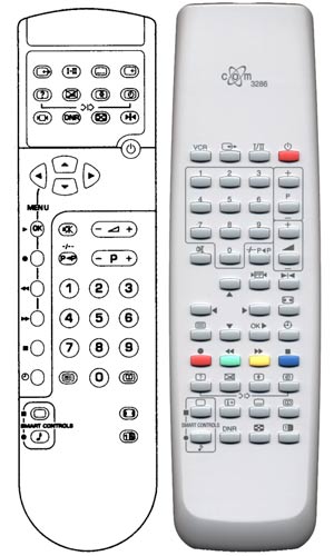 IRC81283 Ersatzfernbedienung passend fr Philips RC7540 RC7540/00