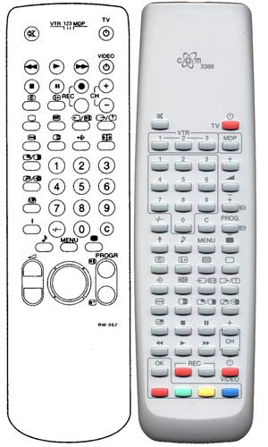 IRC81079 Ersatzfernbedienung passend fr Sony RM862 RM864