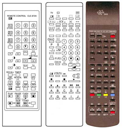 IRC81289 Ersatzfernbedienung passend fr HITACHI CLE872A CLE872B CLE882A