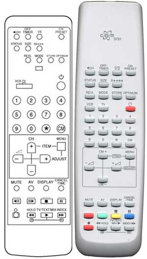 IRC81141 Ersatzfernbedienung passend fr Mitsubishi 290P023010 290P023040