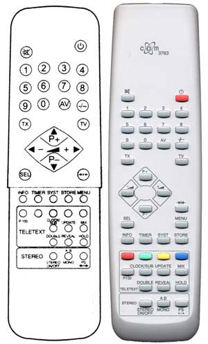 IRC81386 Ersatzfernbedienung passend fr Beko 11.1 RC647340 NR28P1TL3 NR33P1PL6NX TVB2830