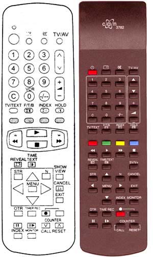 IRC81379 Ersatzfernbedienung passend fr Panasonic EUR51940 EUR51941