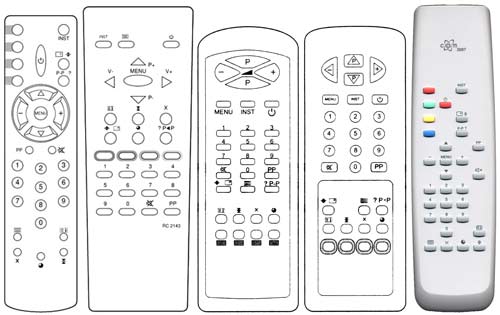 IRC81570 Ersatzfernbedienung passend fr Orion RC2143 3950 3960 TV3782TX TV5176TX TV450 TV372